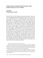 Aesthetics of Unease: A Brechtian Study of Anna Deavere Smith's Eyewitness Performance in Fires in the Mirror